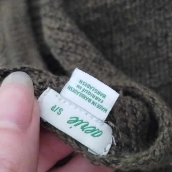 Aerie green marl open back sweater - Picture 4 of 4